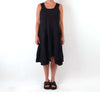 Me & Gee Black Tank Dress with Rib Knit Sides