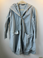 T2T Grizas Pale Blue Button Up Jacket Medium