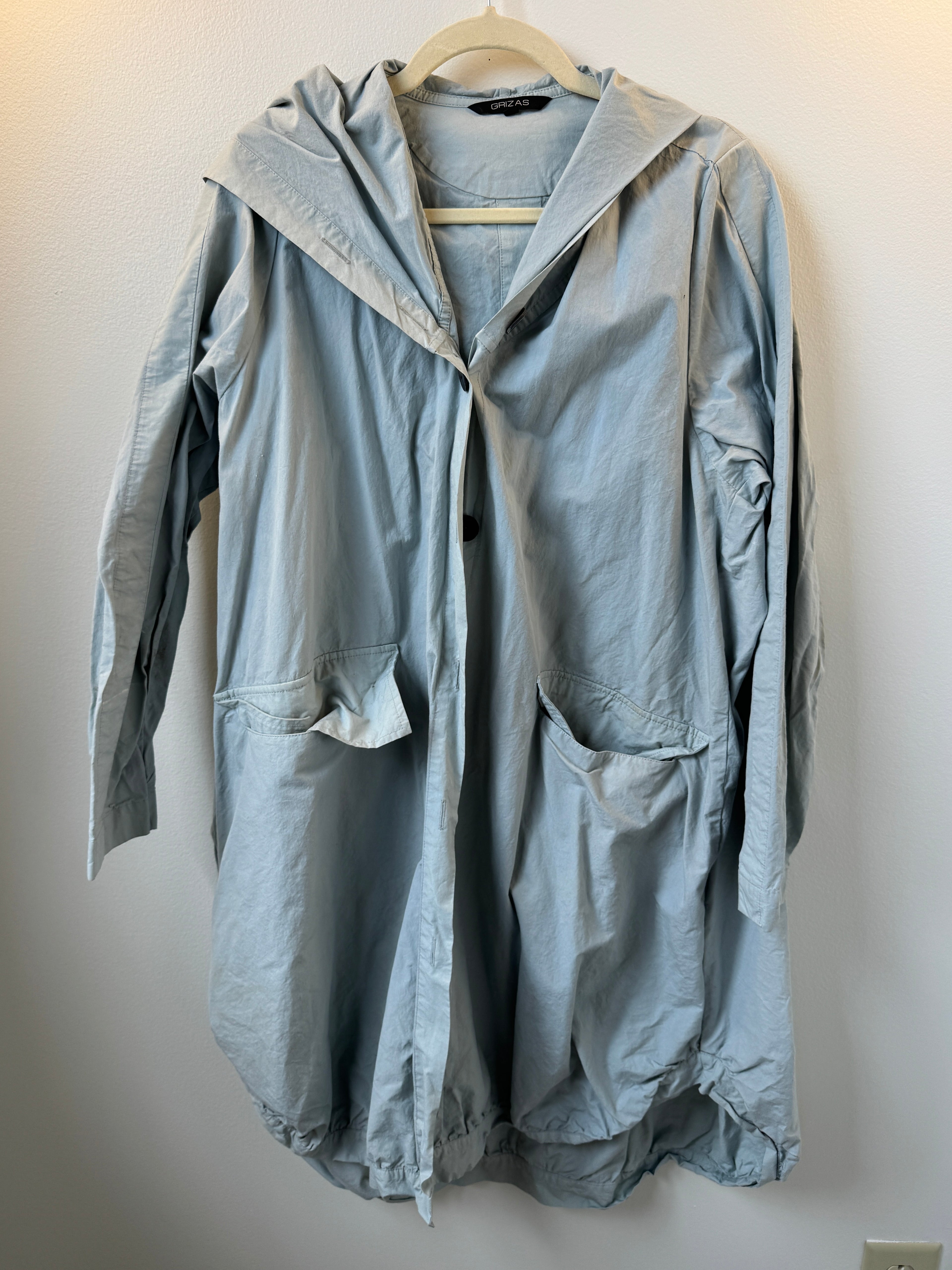T2T Grizas Pale Blue Button Up Jacket Medium
