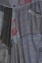 Mieko Mintz Frayed Patch Kantha Wide Leg Pants