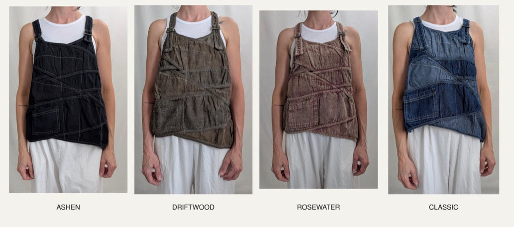 *Spring Pre Order* Cynthia Ashby Shadow Vest in Cotton Denim