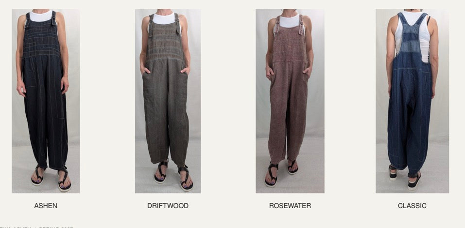 *Spring Pre Order* Cynthia Ashby Sterling Overall in Cotton Denim