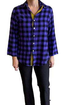  Gerties Flannel Legging Shirt in Purple