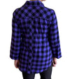 Gerties Flannel Legging Shirt in Purple
