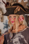 Magnolia Pearl Agathe French Floral Scarf in Sunfaded Azalea