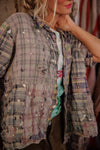 Magnolia Pearl YD Patchwork Perletta Shirt in Madras Rainbow