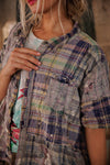 Magnolia Pearl YD Patchwork Perletta Shirt in Madras Rainbow