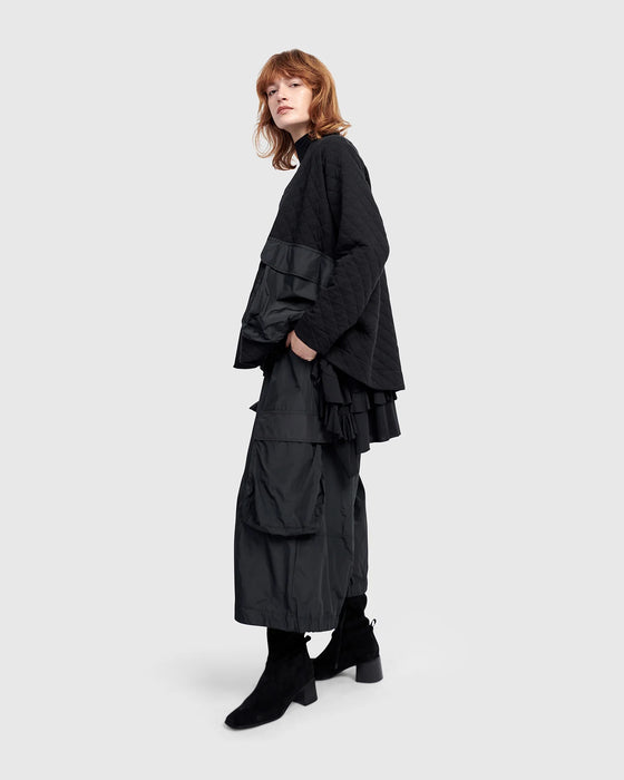 Alembika Urban Wide Cargo Pants in Black