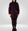 Mieko Mintz Shibori Dye Boiled Wool/Silk Cigar Coat