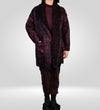 Mieko Mintz Shibori Dye Boiled Wool/Silk Cigar Coat