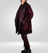 Mieko Mintz Shibori Dye Boiled Wool/Silk Cigar Coat