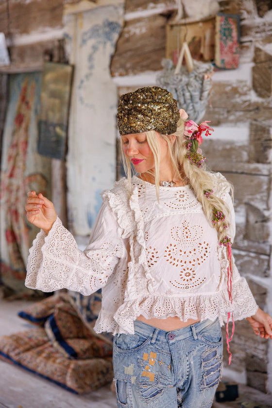 Magnolia Pearl Hermione Eyelet Blouse