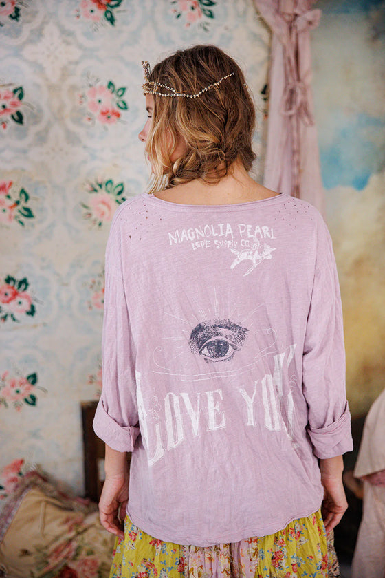 Magnolia Pearl Brightest Eyes Viggo Tee in Lychee Blossom