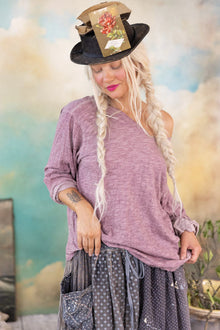  Magnolia Pearl Europa Long Sleeve T in Plum