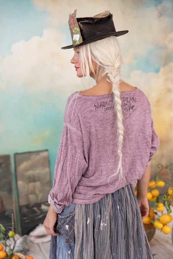 Magnolia Pearl Europa Long Sleeve T in Plum