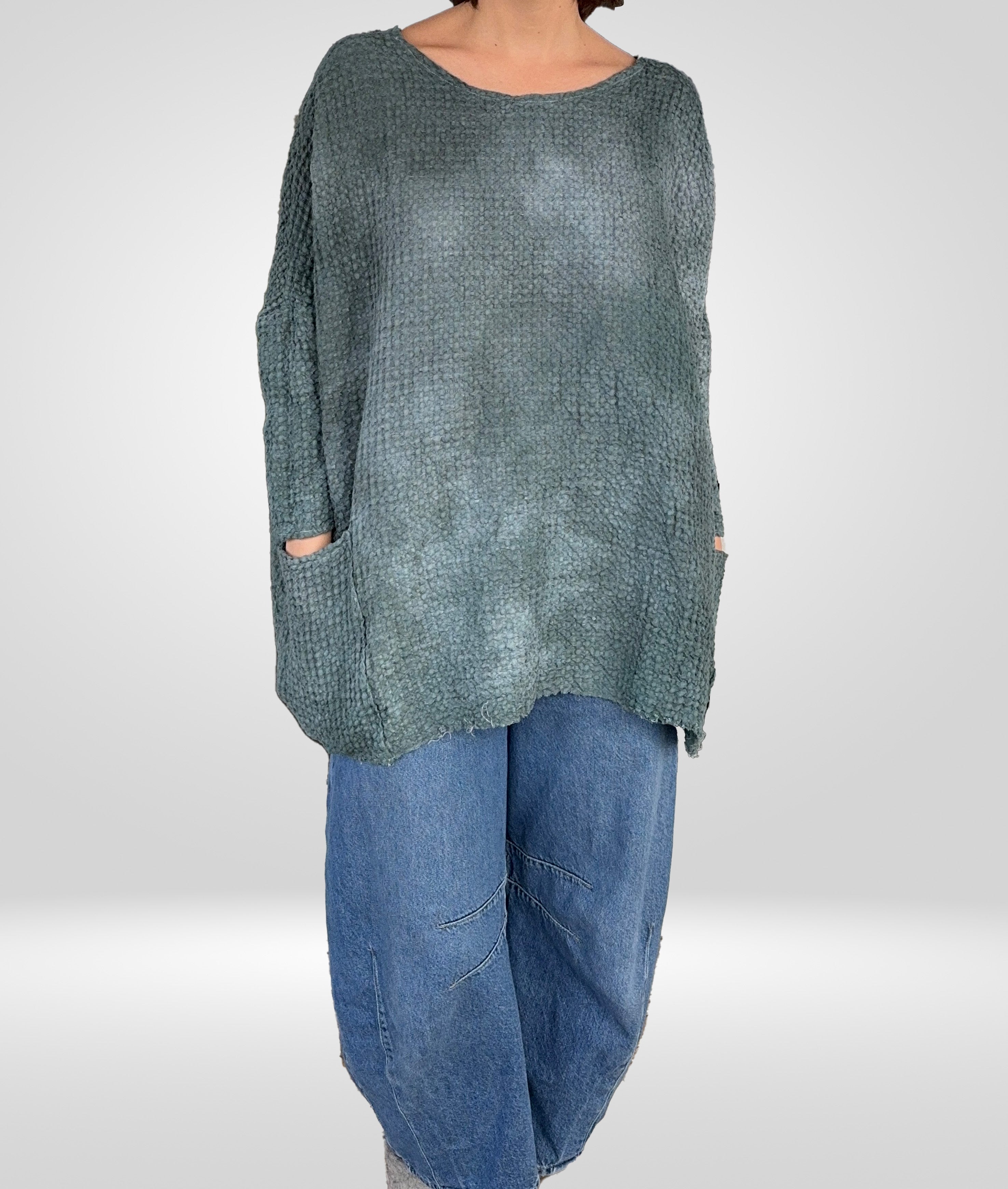 KQ European Linen Waffle One Size Tunic (3 Colors)