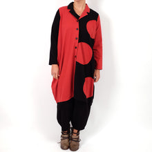  Cheyenne Black and Red Fleece Coat