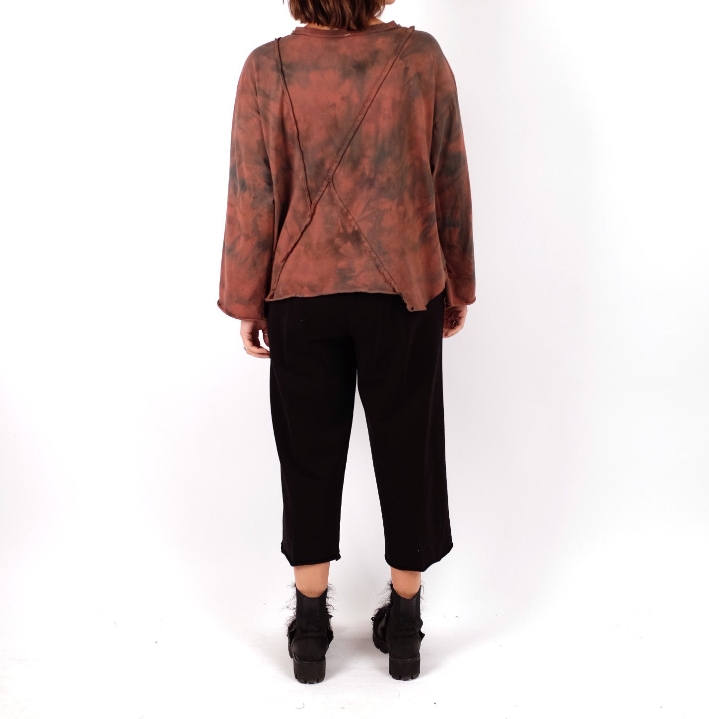 Gerties Rib Crop Pant in Black
