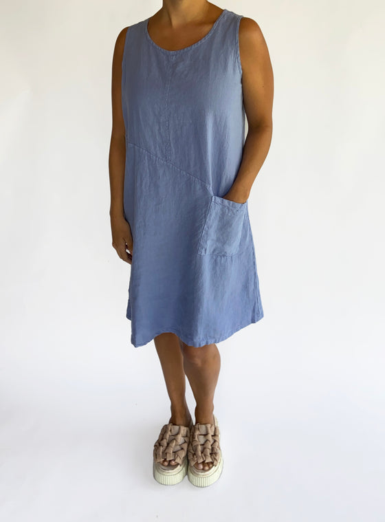 Cutloose Pocket Dress in French Linen