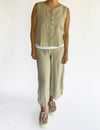 Cutloose Ruched Pant in Rye