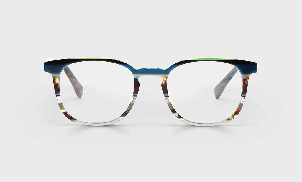 Eyebobs Boardroom Readers in Teal Multi-Stripe