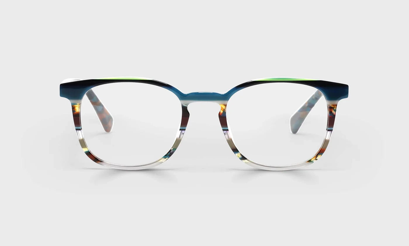 Eyebobs Boardroom Readers in Teal Multi-Stripe