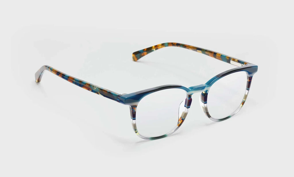 Eyebobs Boardroom Readers in Teal Multi-Stripe