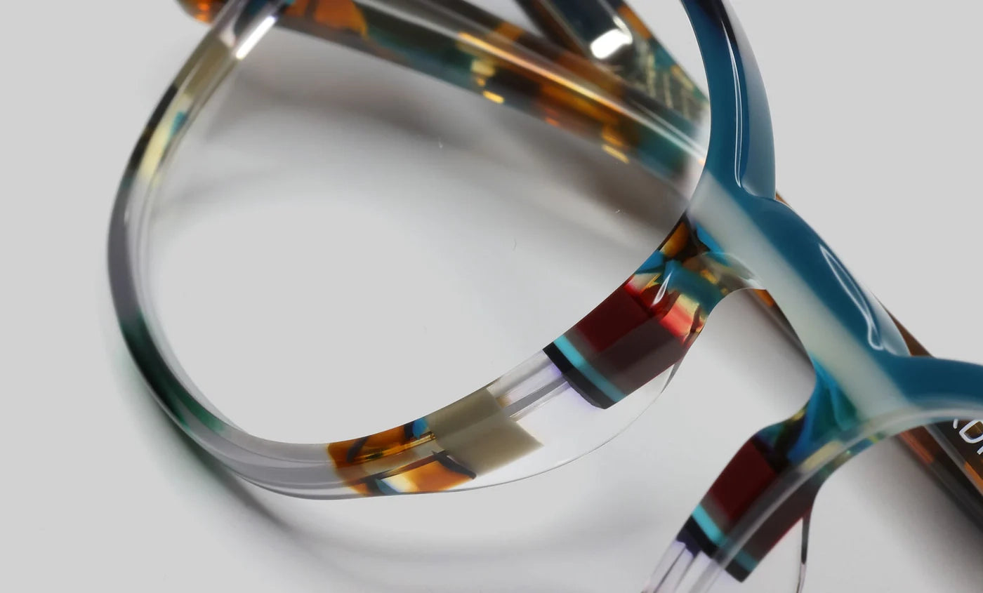 Eyebobs Boardroom Readers in Teal Multi-Stripe