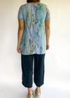 Grizas Linen Print Short Sleeve Tunic