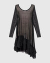 Alembika Black Mesh Long Layer Tunic