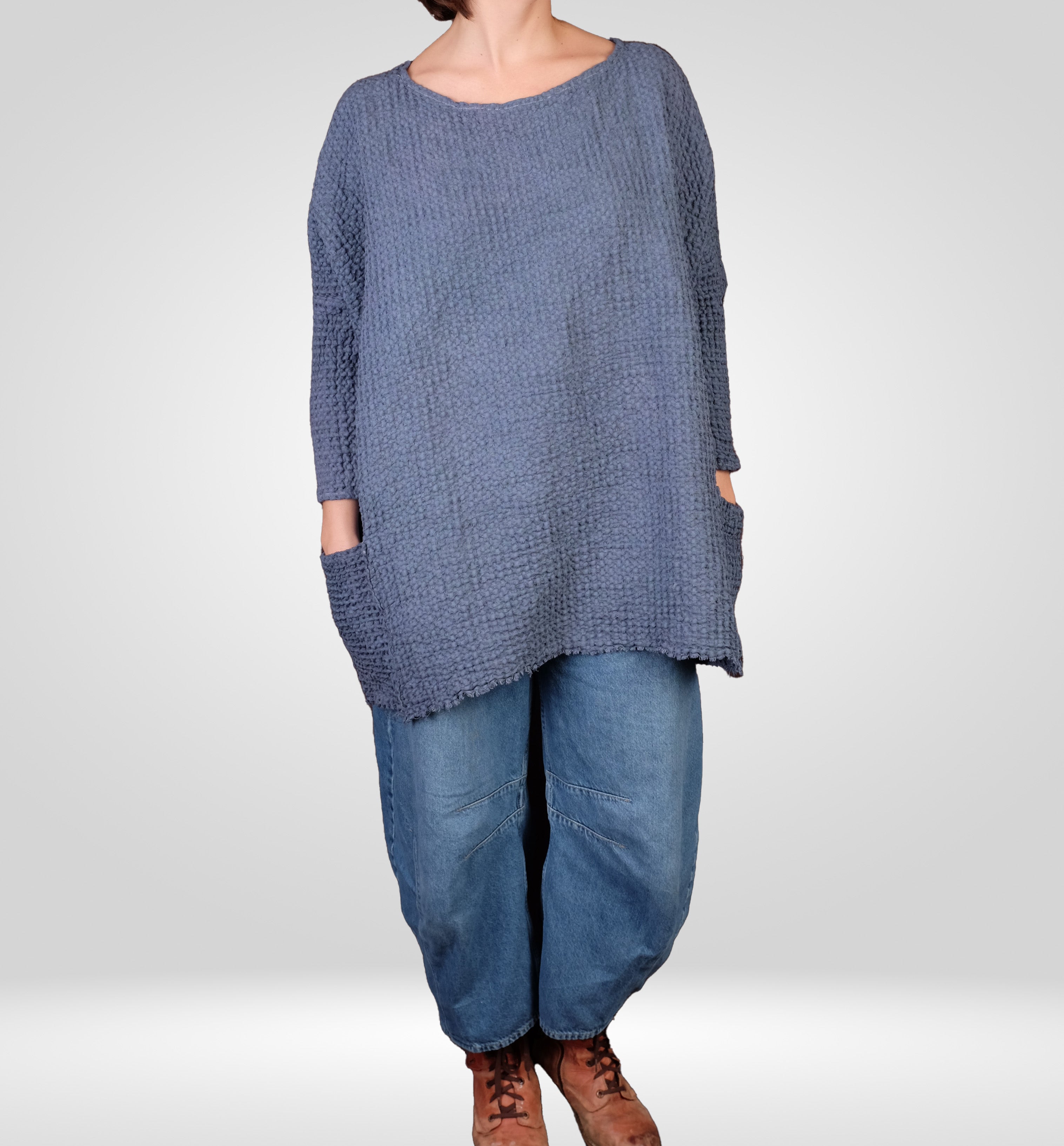 KQ European Linen Waffle One Size Tunic (3 Colors)