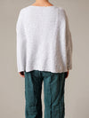 Cutloose Sweater One Size Pocket Pullover in White