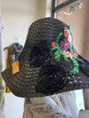 Petrushka Wide Brim Flower Hat