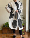 Matthildur Ivory Canvas Coat in Lunar Print