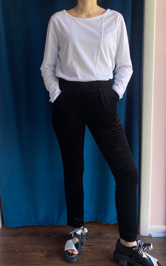 Alembika Velvet Trousers in Black