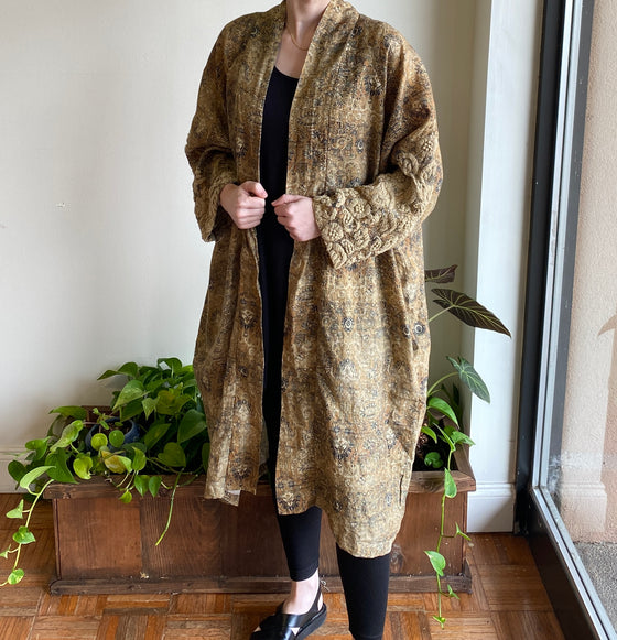 Krista Larson Charming Coat in Marrakesh Printed Linen