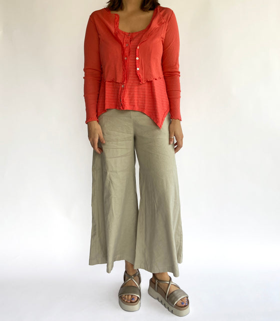 Cutloose Crop Tulle Crop Cardigan (Multiple Colors)